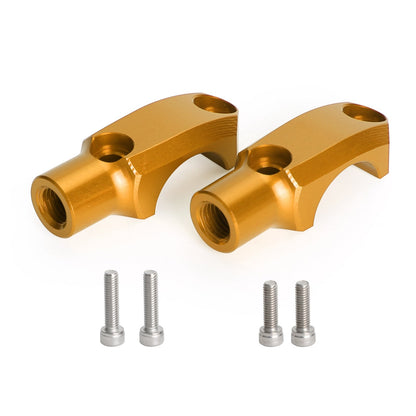 Alluminio CNC 7/8" 22mm Morsetto pompa freno anteriore 10mm Adattatore per montaggio specchio Generico