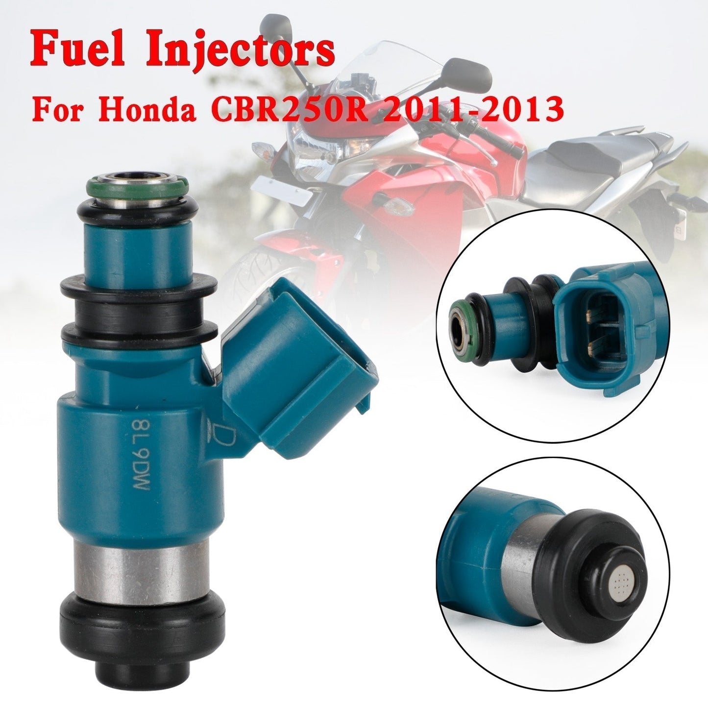 Iniettore di carburante per Honda CBR250R Shadow Phantom 750 16450-MFE-641 16450MFE641 Generico