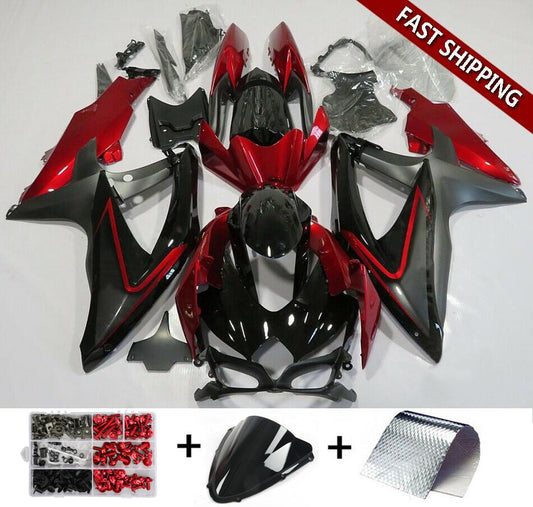 Amotopart 2008-2010 Suzuki GSXR600/750 Matt Red Kit