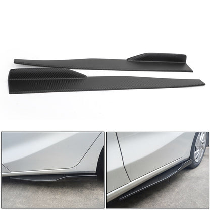 Coppia 86 cm auto in fibra di carbonio minigonne laterali Rocker Splitter diffusore Winglet Wings generico