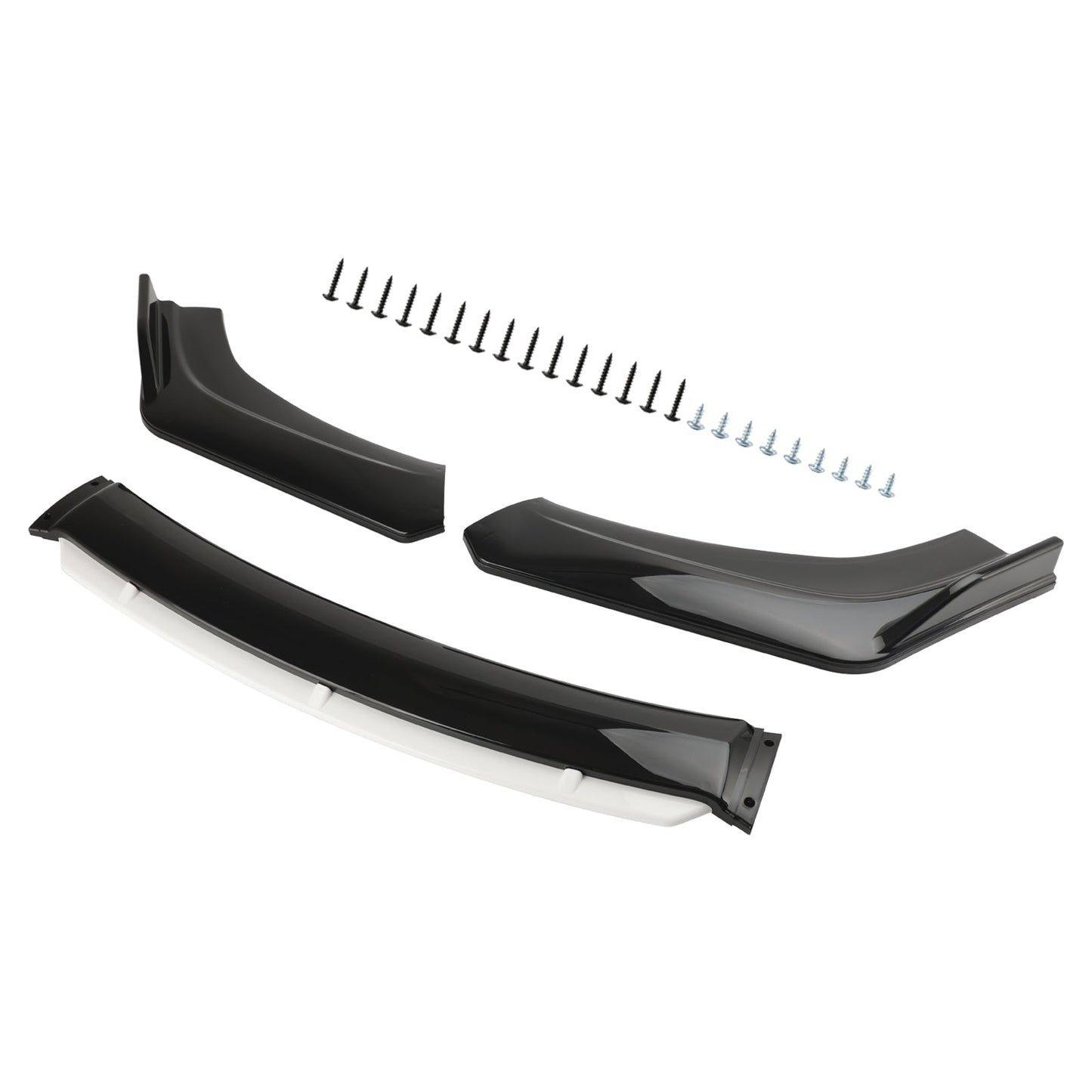 Protezione universale per diffusore splitter per paraurti anteriore per auto universale nero bianco
