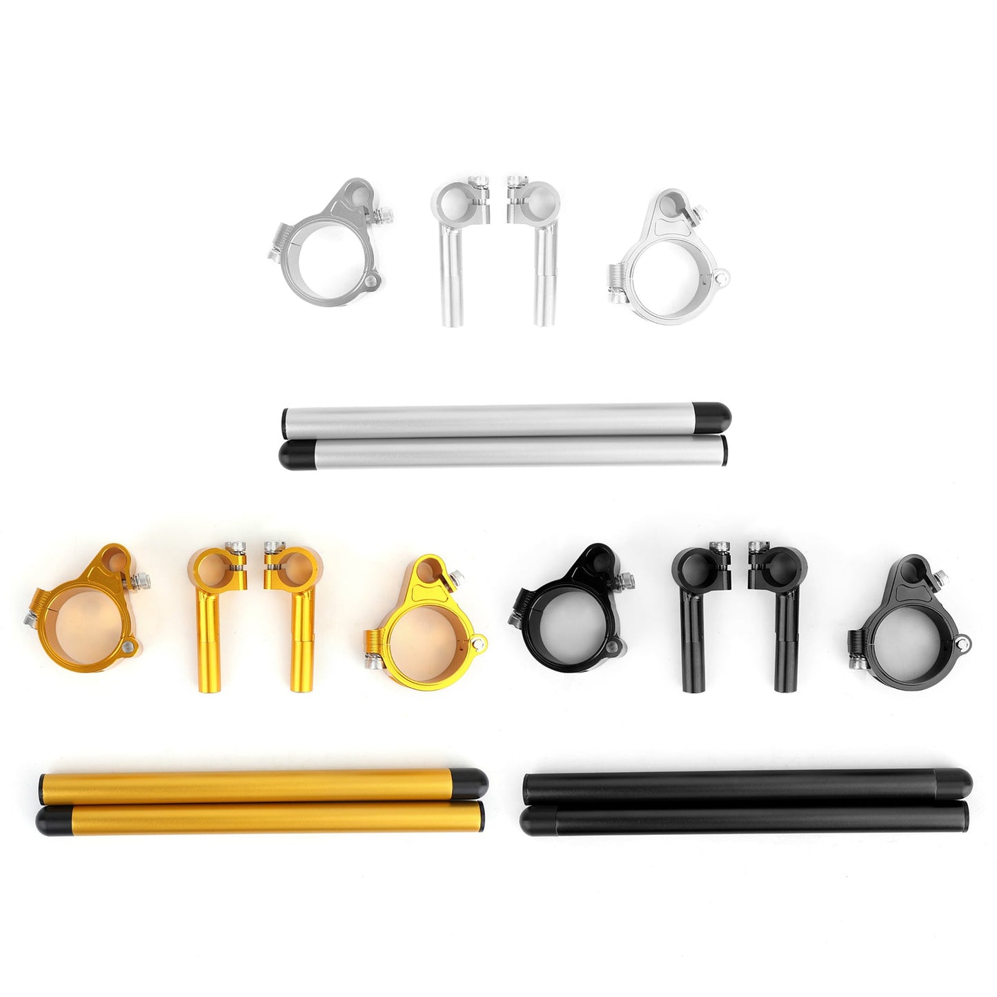 Kit manubrio forcella tubo forcella CNC girevole regolabile universale da 37 mm