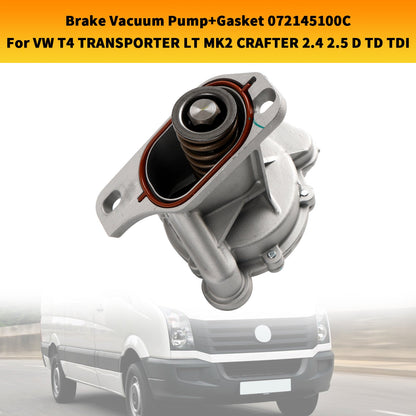 074145101A 1990-2003 Volkswagen Transporter IV Bus Box 2.5 TDI 2.4 D Pompa freno a vuoto + guarnizione 072145100C Fedex Express