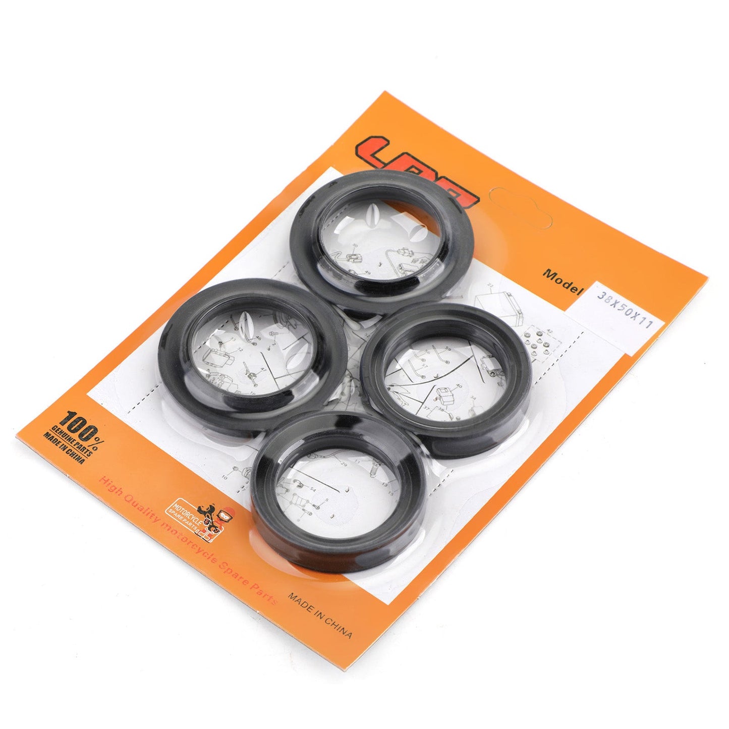 Paraolio forcella anteriore Set polvere d'olio per Honda CR125R 1981 1982 1983 XR250R 1984 1985 Generico
