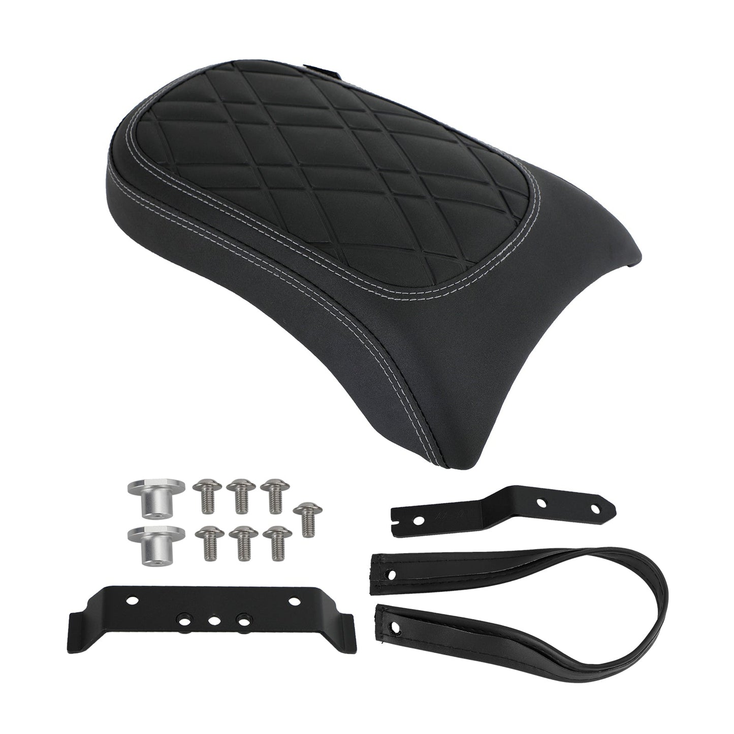 BMW R18 Bikes 2020-2022 2021 Cuscino passeggero sedile posteriore Flat Pu Black Grid