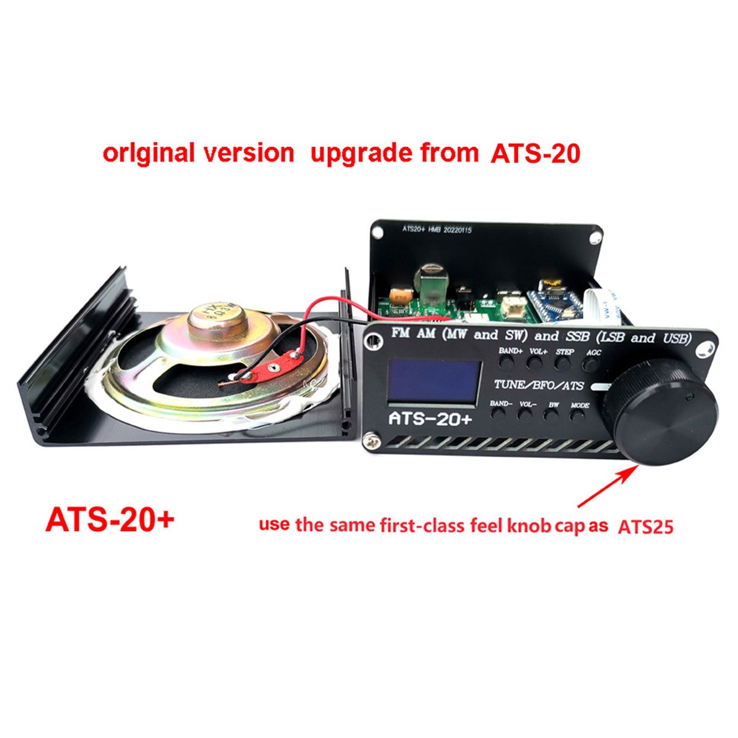 Nuovo ricevitore radio ATS-20+ SI4732 All Band DSP FM LW MW SW con touch screen da 2,4"