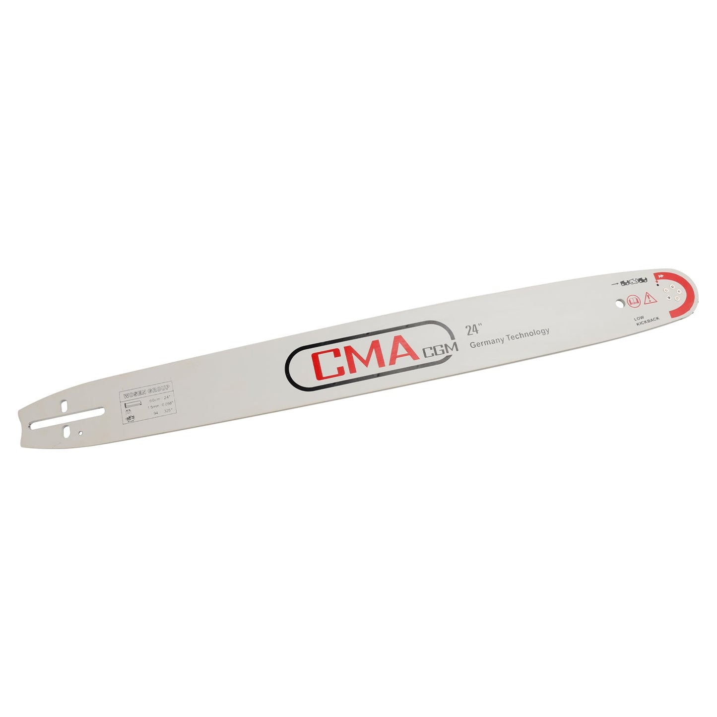 BARRA GUIDA PER MOTOSEGA DA 24", passo 0,325", calibro 0,058, calibro 94DL, ricambio di ricambio