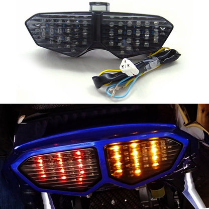 2003-2005 Yamaha YZF R6 YZF R6S 06-09 XTZ1200 12-21 Fanale posteriore a LED integrato Indicatori di direzione Fumo