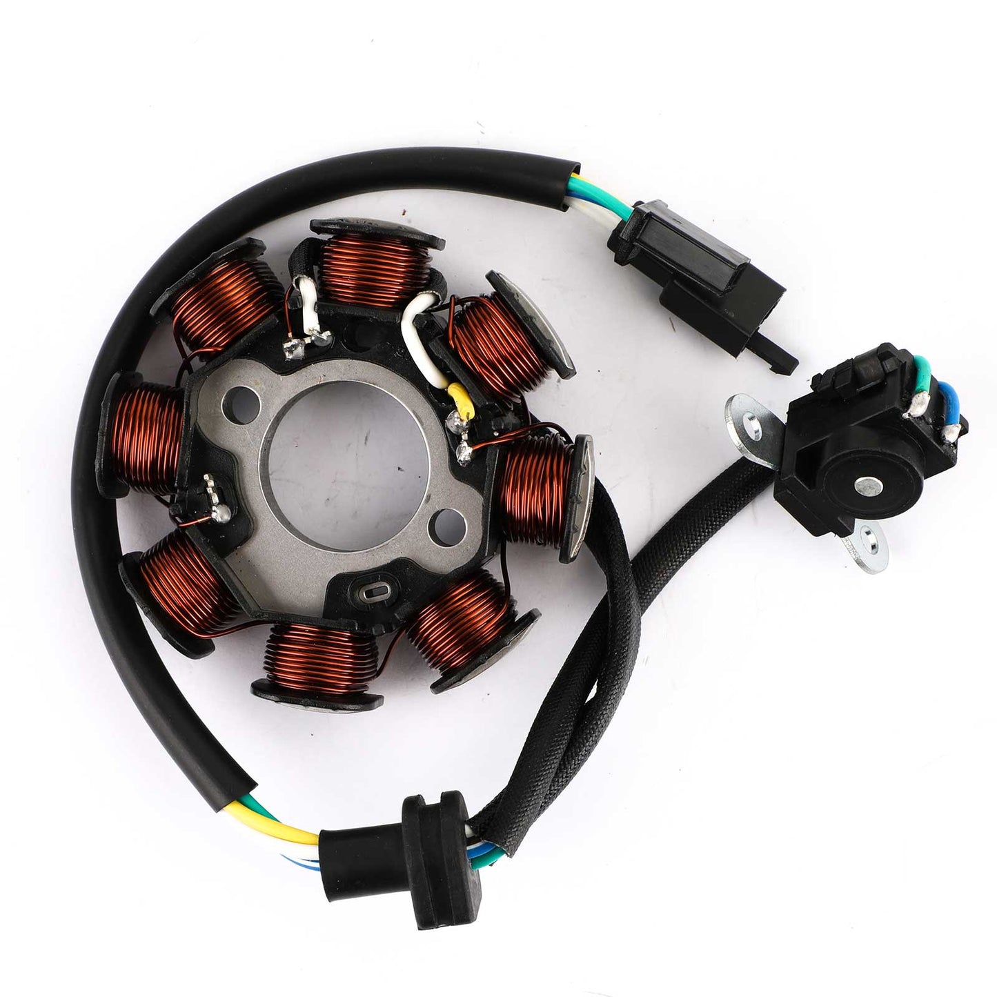 Areyourshop Alternatore Generatore Statore Adatto per Suzuki FU 125 Raider R Smash Revo FK 110