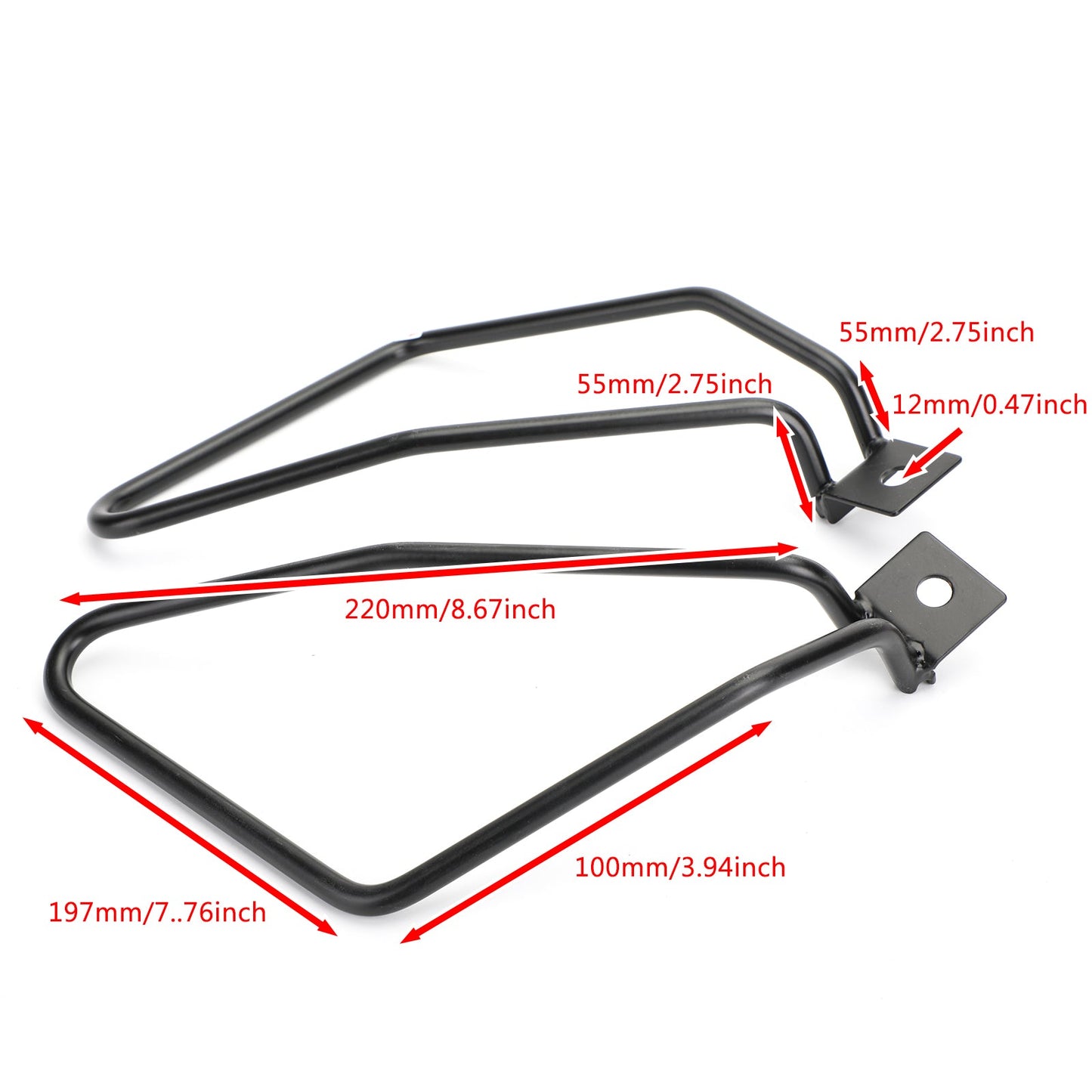 Barre di supporto per borse laterali Staffe di montaggio per Sportster 883 Iron XL883N Dyna Generico