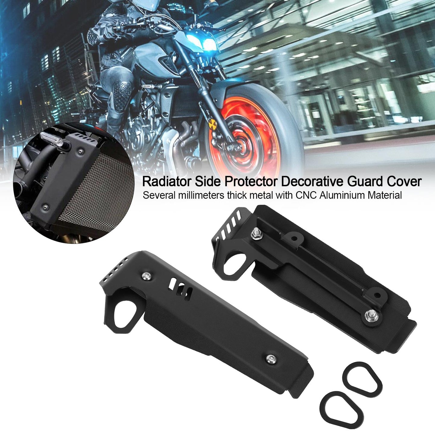Coperchio protezione laterale radiatore per Yamaha MT-07 FZ-07 2021-2022 generico