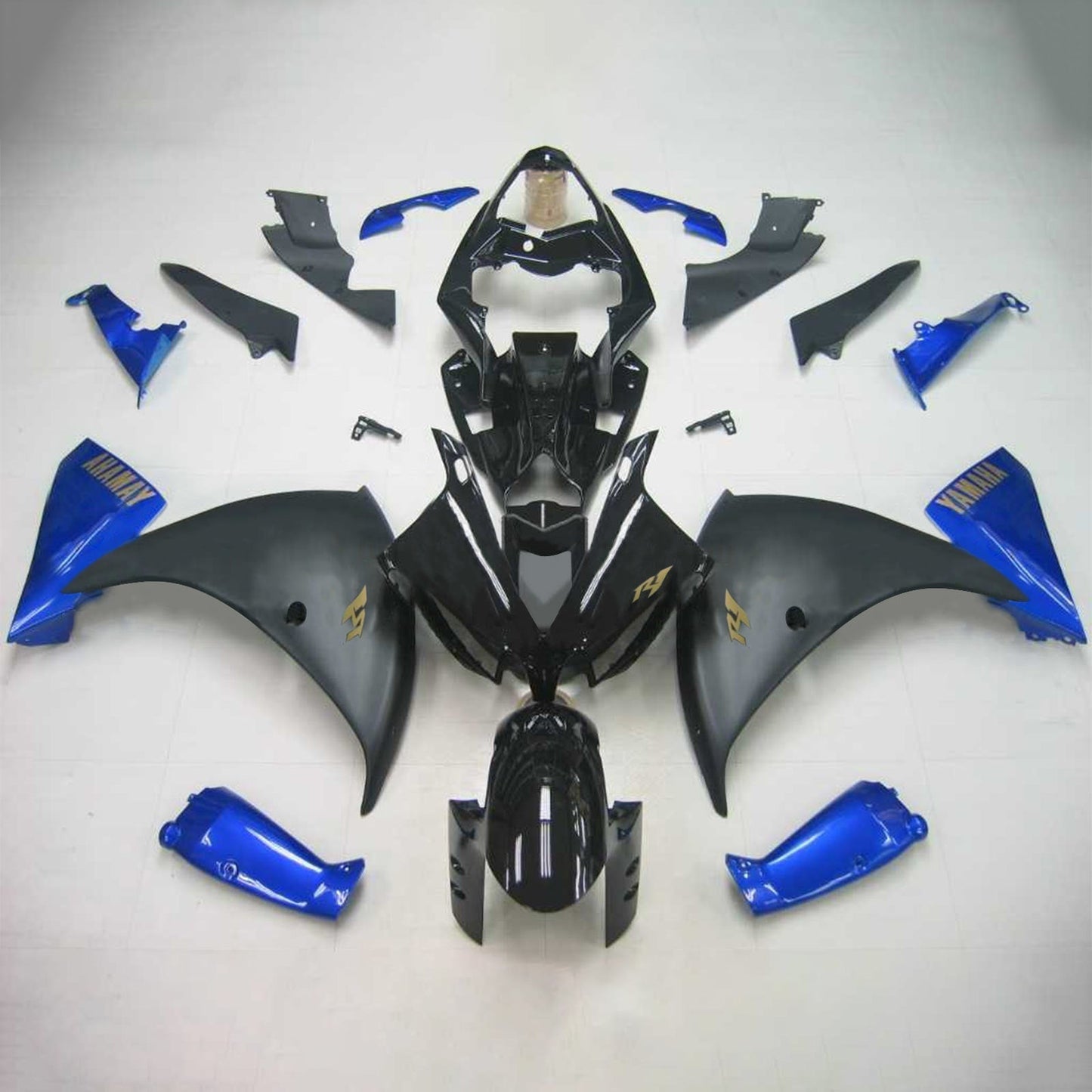 Amotopart Yamaha 2012-2014 YZF 1000 R1 Kit di trigger blu nero