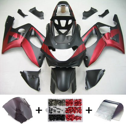 Amotopart Yamaha 1996-2007 YZF 600R Thundercat Red Black Fearing Kit