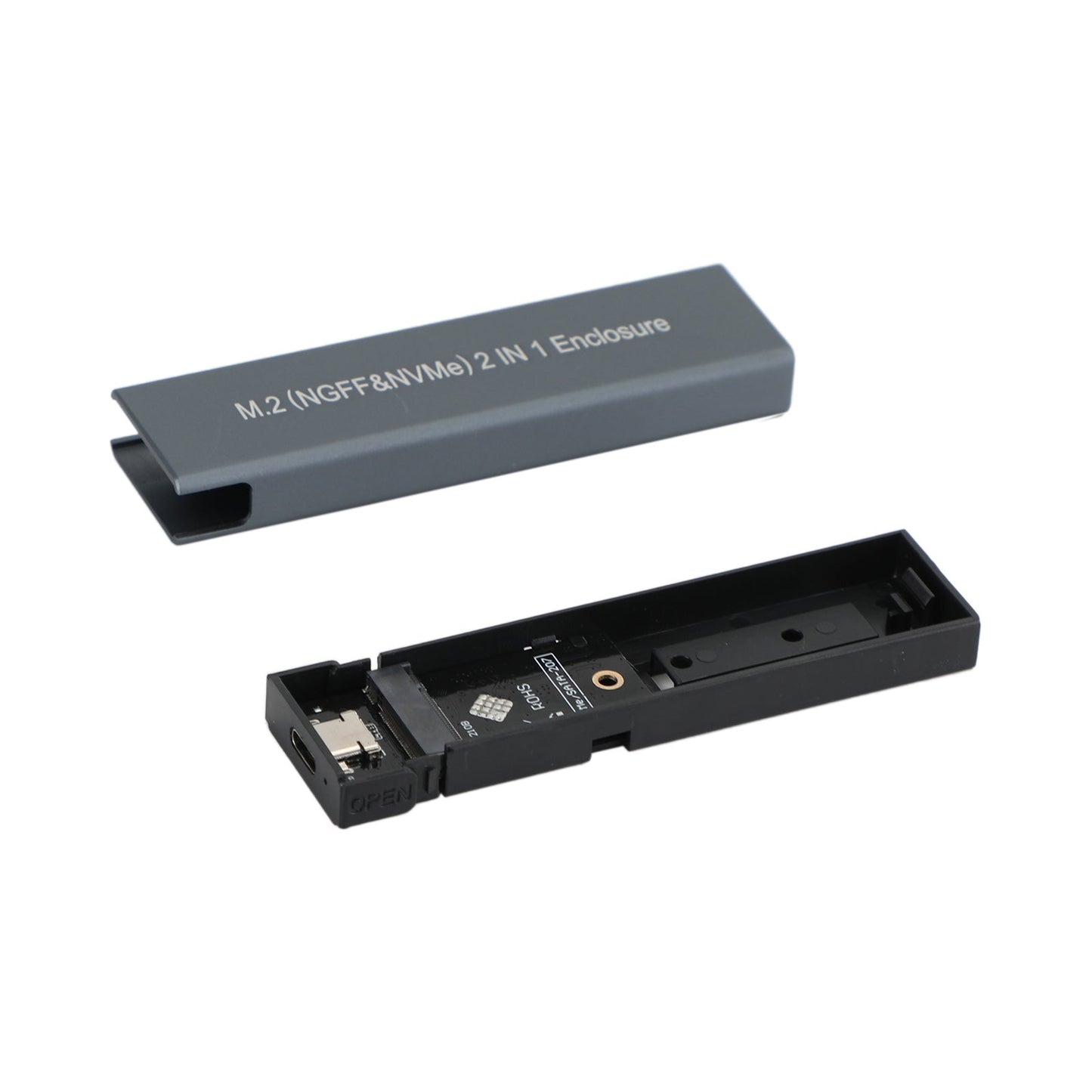 Custodia M.2 NVME SSD a USB 3.1 Custodia per disco rigido Dual Protocol M2 NVMe Box