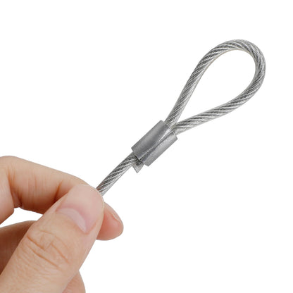 1/5/10Pcs 26.4"Cavo di sicurezza di sicurezza in filo di acciaio per luce da palcoscenico con morsetto Par Light