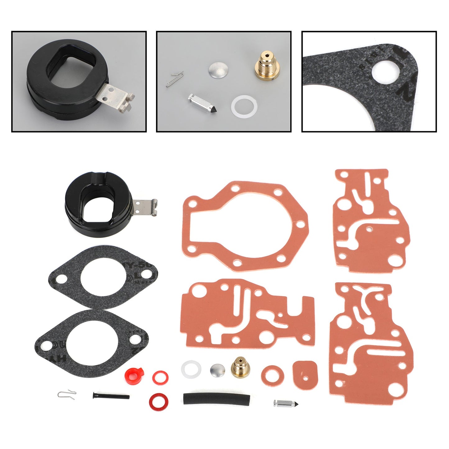 Carburatore Carb Rebuild Kit adatto per Johnson/Evinrude 6 8 9.9 15 20 HP 0439073