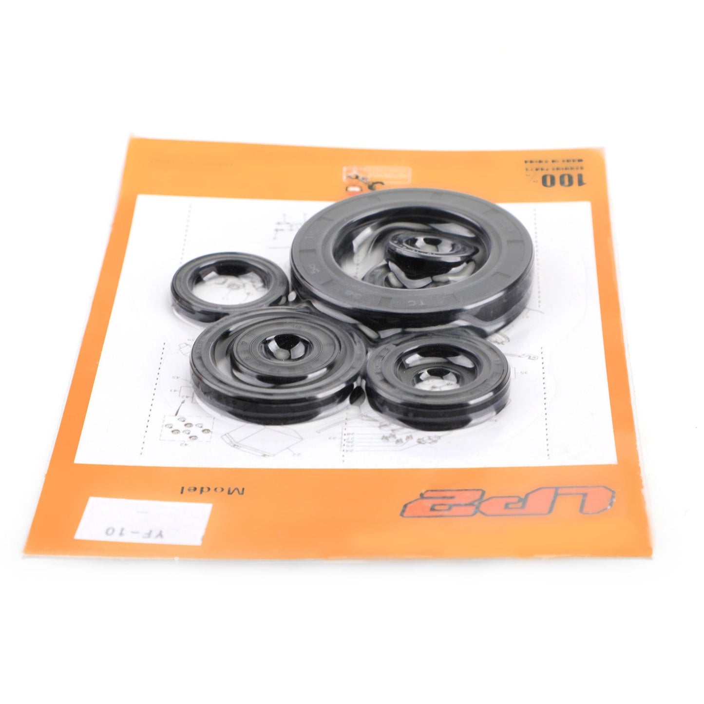 Kit paraolio motore completo - 8 pezzi per Honda CR250R 88-91 CR500R 89-01 CR-250R Generico