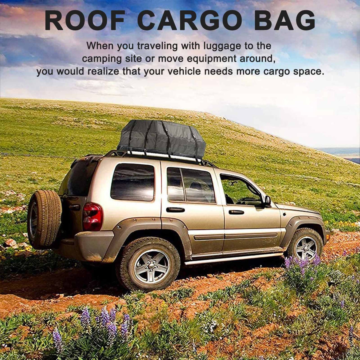 Impermeabile Car Roof Top Rack Carrier Cargo Bag Deposito bagagli Borsa da viaggio