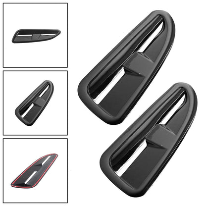 Prese d'aria per cofano in plastica ABS Finitura nera lucida per Jaguar Xkr Style Rs Vxr Ford Bmw