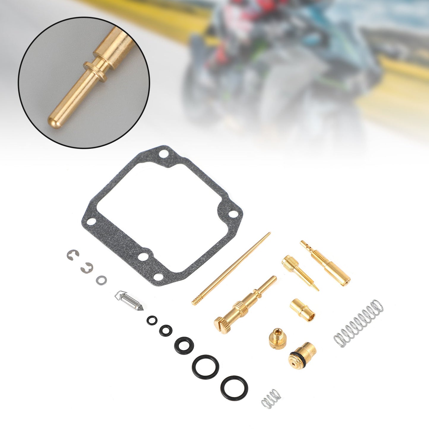 Carburatore Carb Rebuild Kit adatto per Suzuki Quadrunner 160 LT160E 2x4 1989-1992 Generico