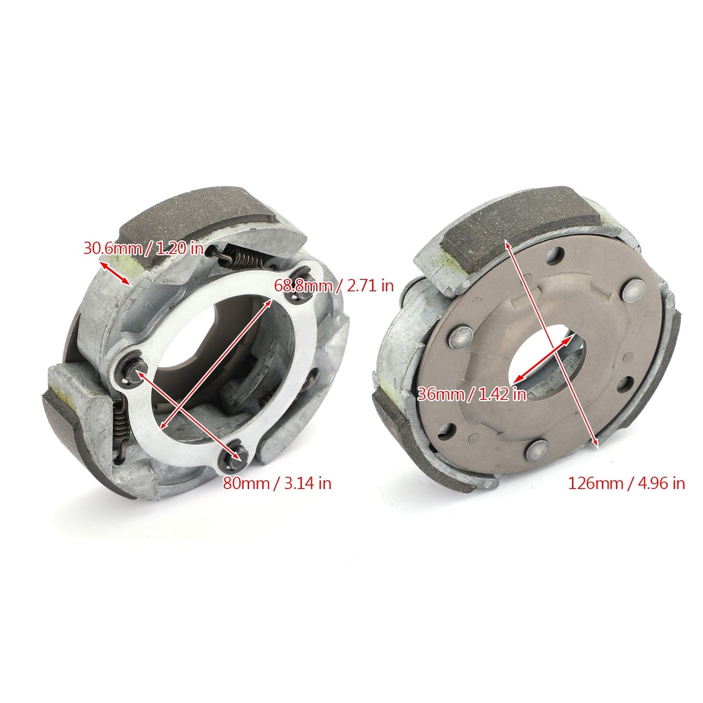 Gruppo portapattini frizione a bagno d'olio con molle per Yamaha YP250 YP 250 A/D Majesty 95-99 Generico