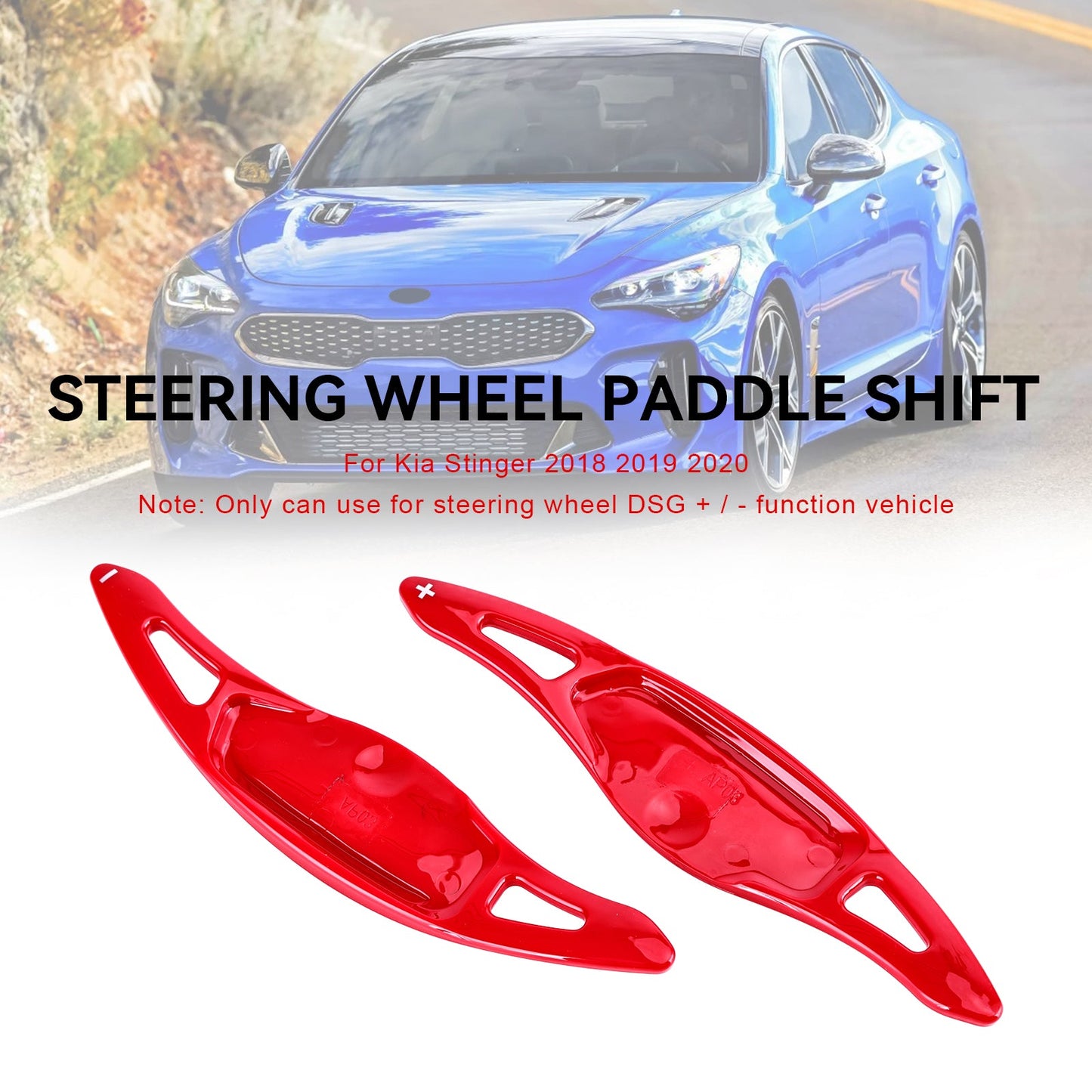 Kia Stinger 2018-2022 Volante rosso Shift Paddle Shifter Extension