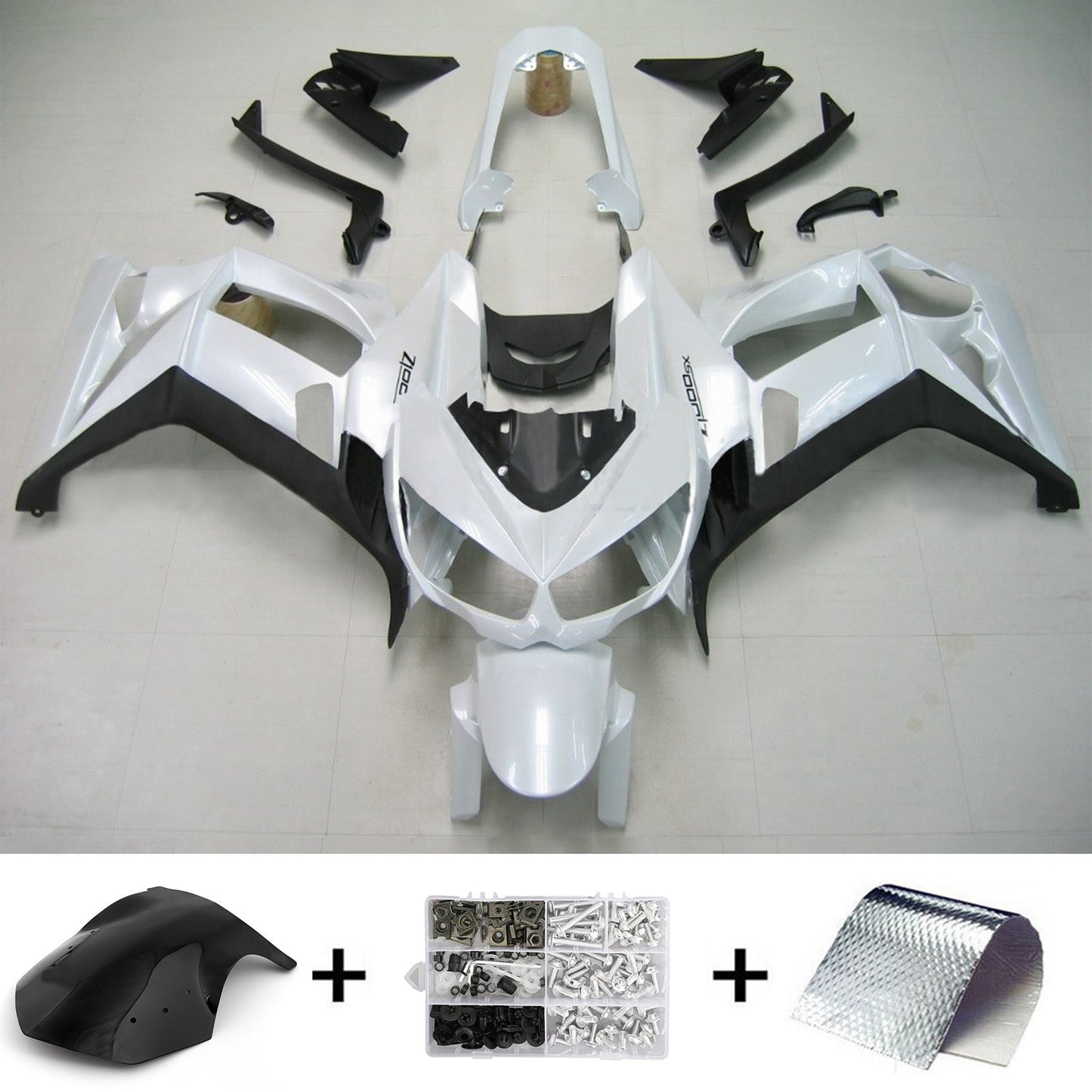 Amotopart Kawasaki Z1000SX 2010-2015 bianco