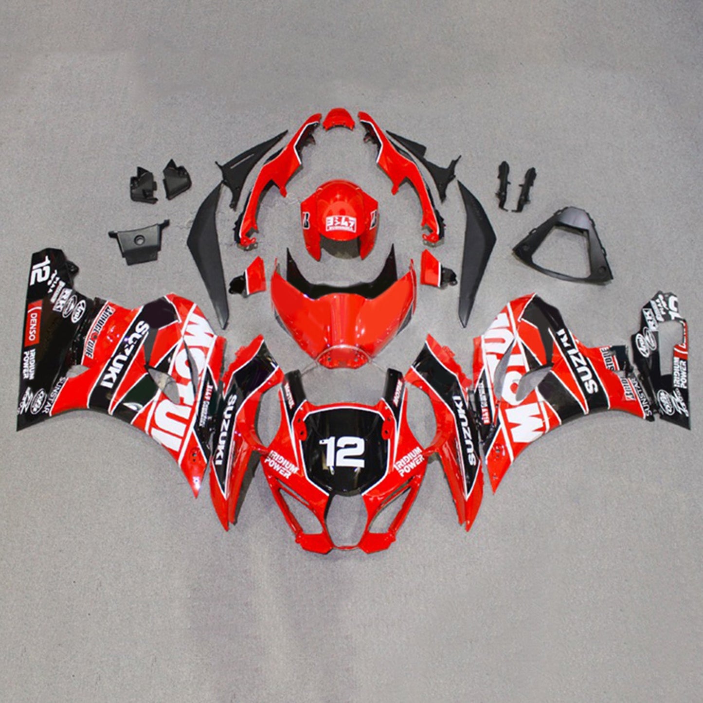 Amotopart Suzuki GSXR1000 2017-2023 K17 Kit carena Carrozzeria Plastica ABS