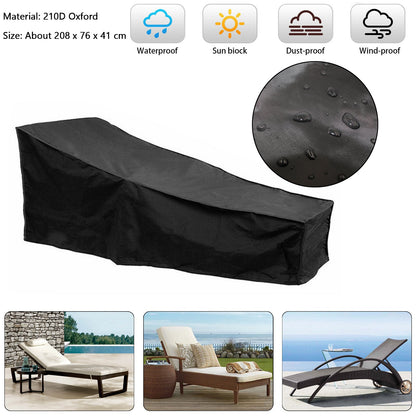 Impermeabile Sun Lounge Chair Dust Oxford Outdoor Garden Patio Furniture Cover