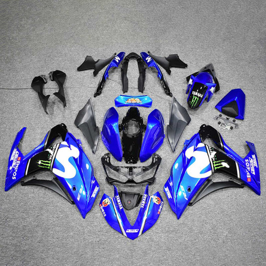 Amotoparte Capture Kit Yamaha 2014-2018 YZF R3 e 2015-2017 YZF R25 Black Mix Blue Tearing Kit