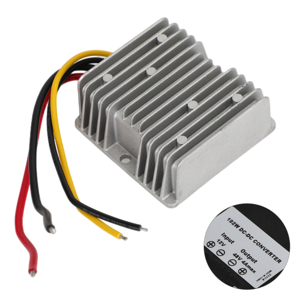 Regolatore convertitore DC/DC impermeabile Areyourshop 12V Step Up fino a 48V 4A 192W