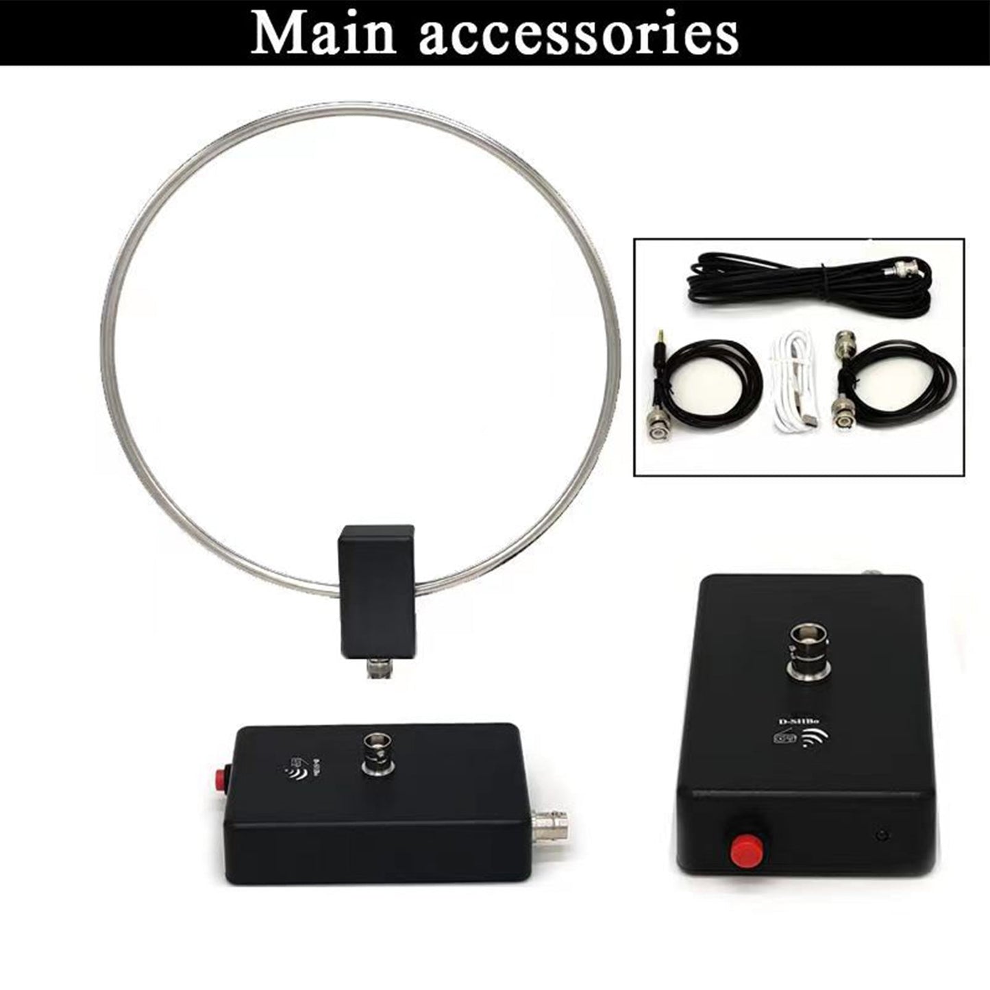GA-800 Antenna ad anello attiva Antenna a onde corte Antenna HF da 10 KHz-159 MHz per radio
