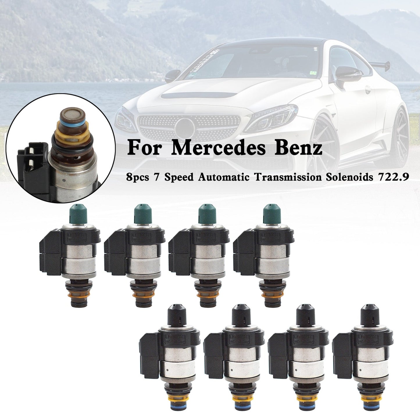 8 solenoidi di trasmissione automatica a 7 velocità 722.9 per Mercedes Benz Fedex Express