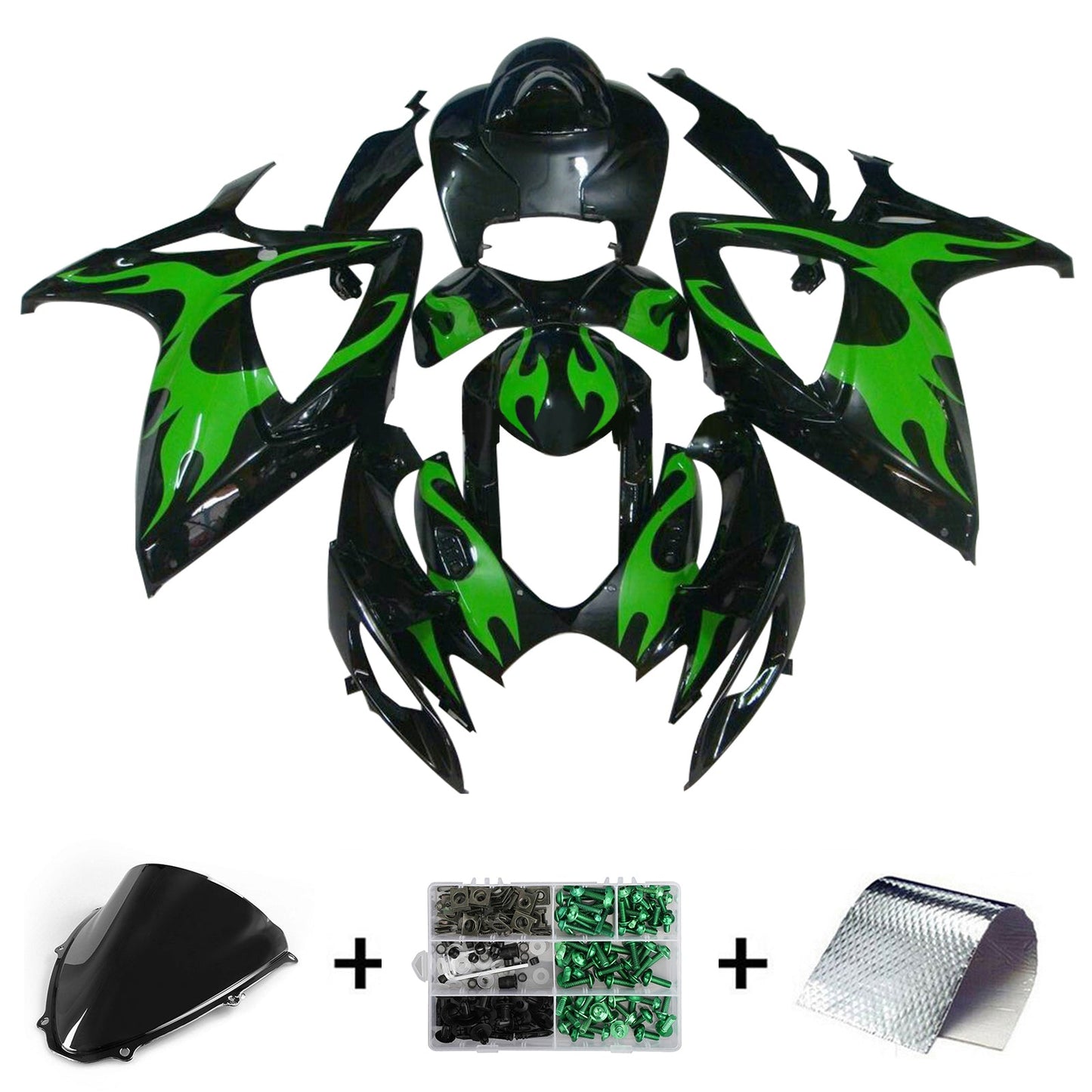 Kit carena iniezione Suzuki GSXR 600/750 K6 2006-2007 Carrozzeria in plastica ABS