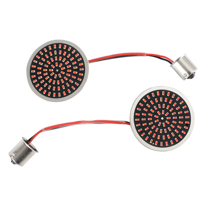 1156 LED Indicatori di direzione per indicatori di direzione Lampada adatta per Softail Touring Dyna Sportster Generico