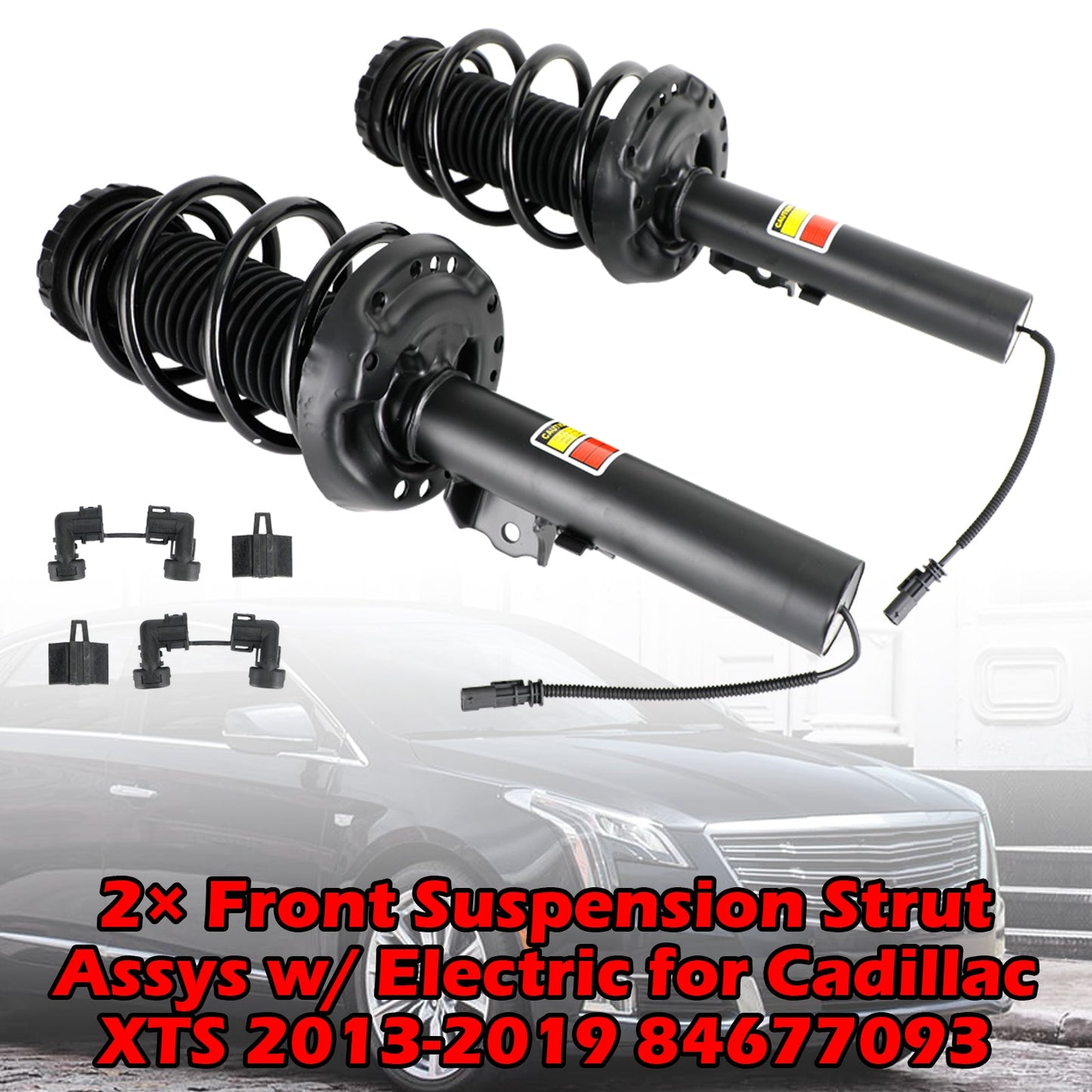 2019 Cadillac XTS Base 3.6L V6 Gas 2 × Assieme puntone sospensione anteriore con elettrico 15815523 19300063 23101683 23220501 580-1096