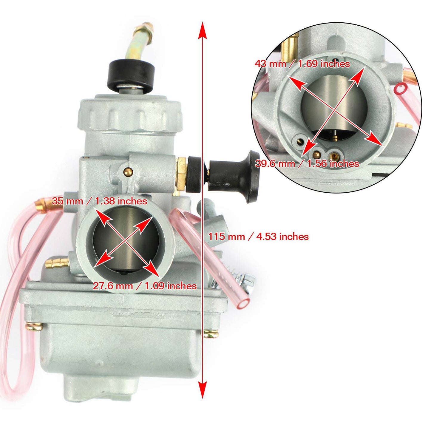 Moto Carburatore Carb adatto per Suzuki DR125 DR 125 1982-1988 Generico