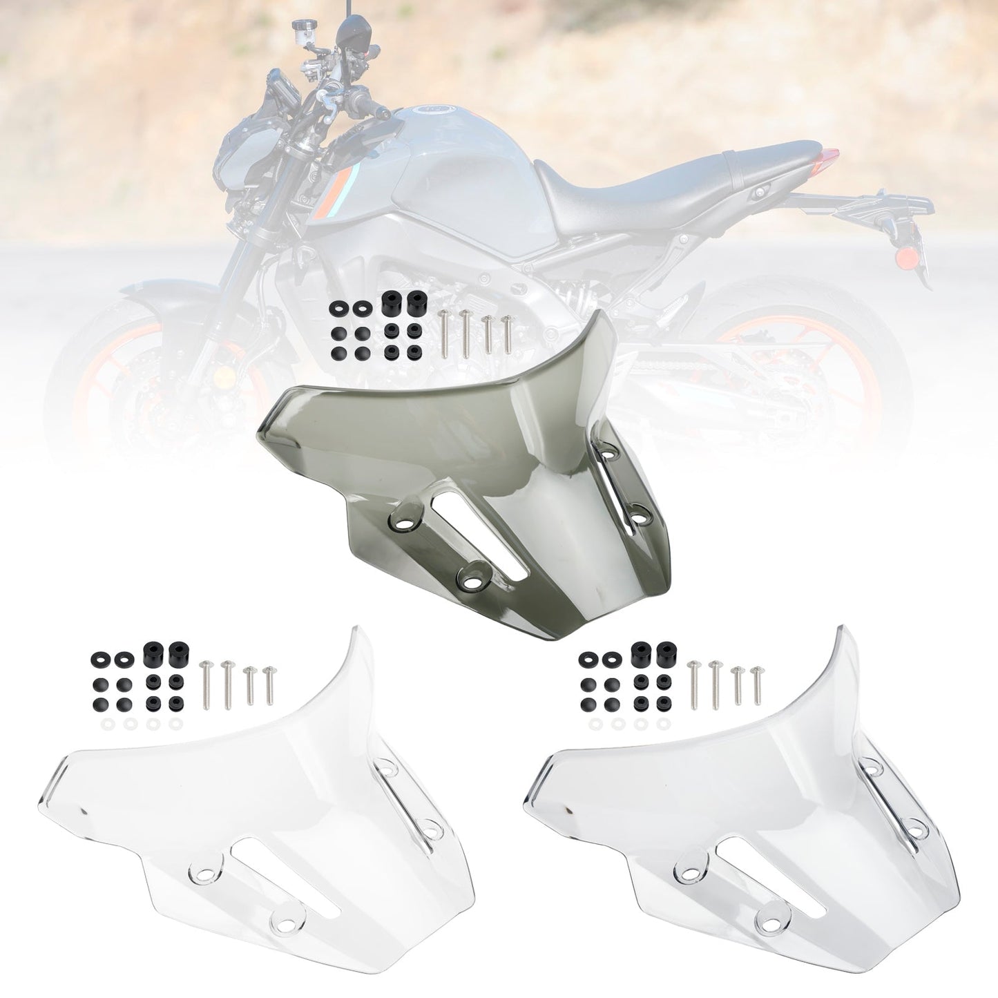 Parabrezza per moto in ABS YAMAHA MT-09 MT 09 2021-2023