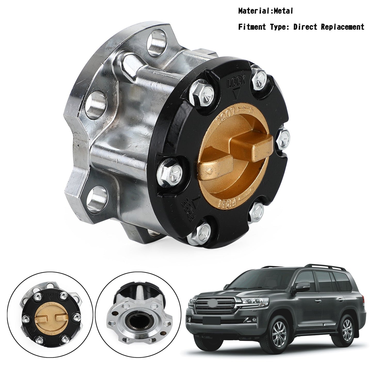Mozzo Ruota Libera 43530-60130 Per Toyota Landcruiser 75 76 78 79 105 Serie Generico
