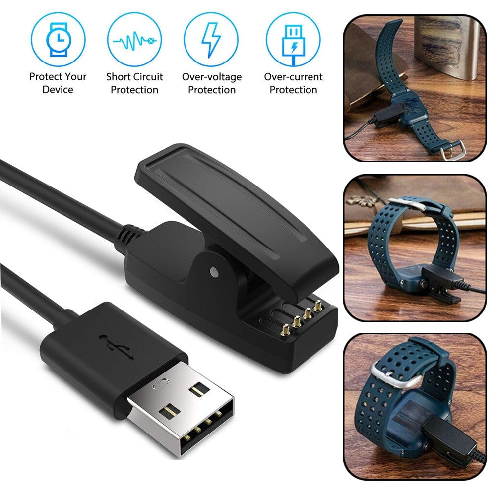 Caricabatterie Cavo dati di ricarica USB per Garmin Watch Approach G10/S20/Vivomove HR