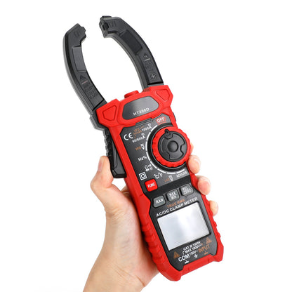 HT208D Pinza amperometrica AC DC 6000 conta il tester di resistenza alla tensione di corrente