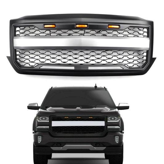 Sostituzione griglia LED Chevrolet Silverado 1500 per modelli 2016-2018 in nero