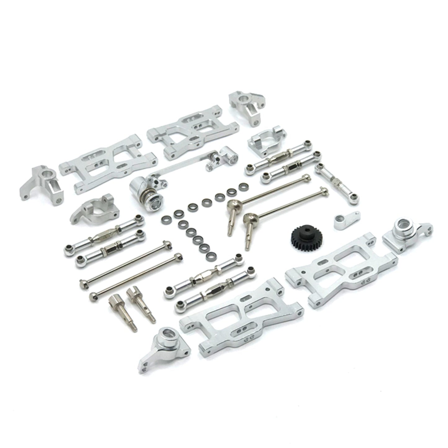 12Pcs Aggiornamenti RC Parti Kit Per Wltoys 144001 144002 124016 124017 124018 124019