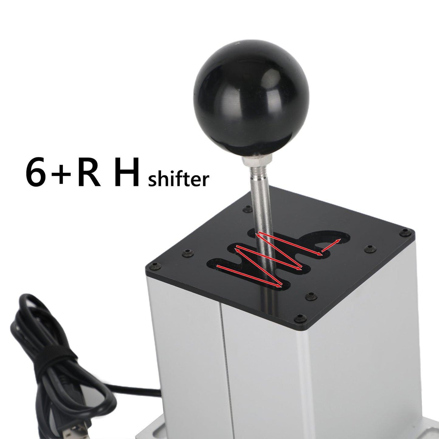 6+R 7+R USB Simulator H Leva del cambio per PC con volante Logitech T300RS/GT