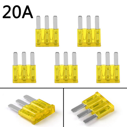 5Pcs Micro3 Fuse Automotive ATL 20A 3 Prong Micro Fusibile a lama per Ford Focus