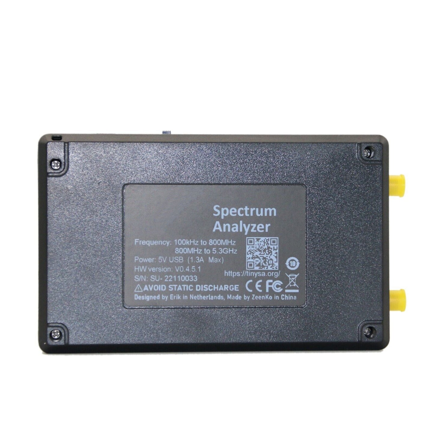 Analizzatore di spettro portatile per touchscreen TinySA ULTRA da 3,95"+batteria