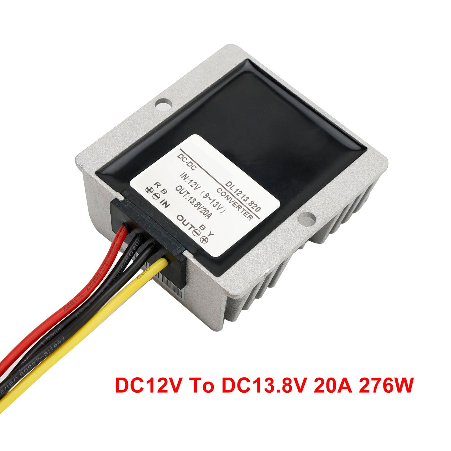 Regolatore convertitore di alimentazione step-up DC impermeabile da 12 V a 13,8 V 20 A 276 W