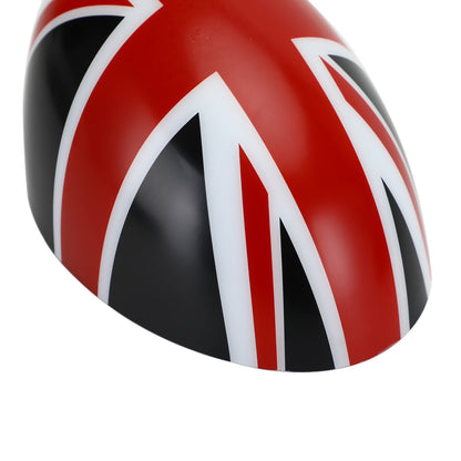 MINI Cooper R55 R56 R57 2 copri specchietti con bandiera britannica Union Jack nero/rosso