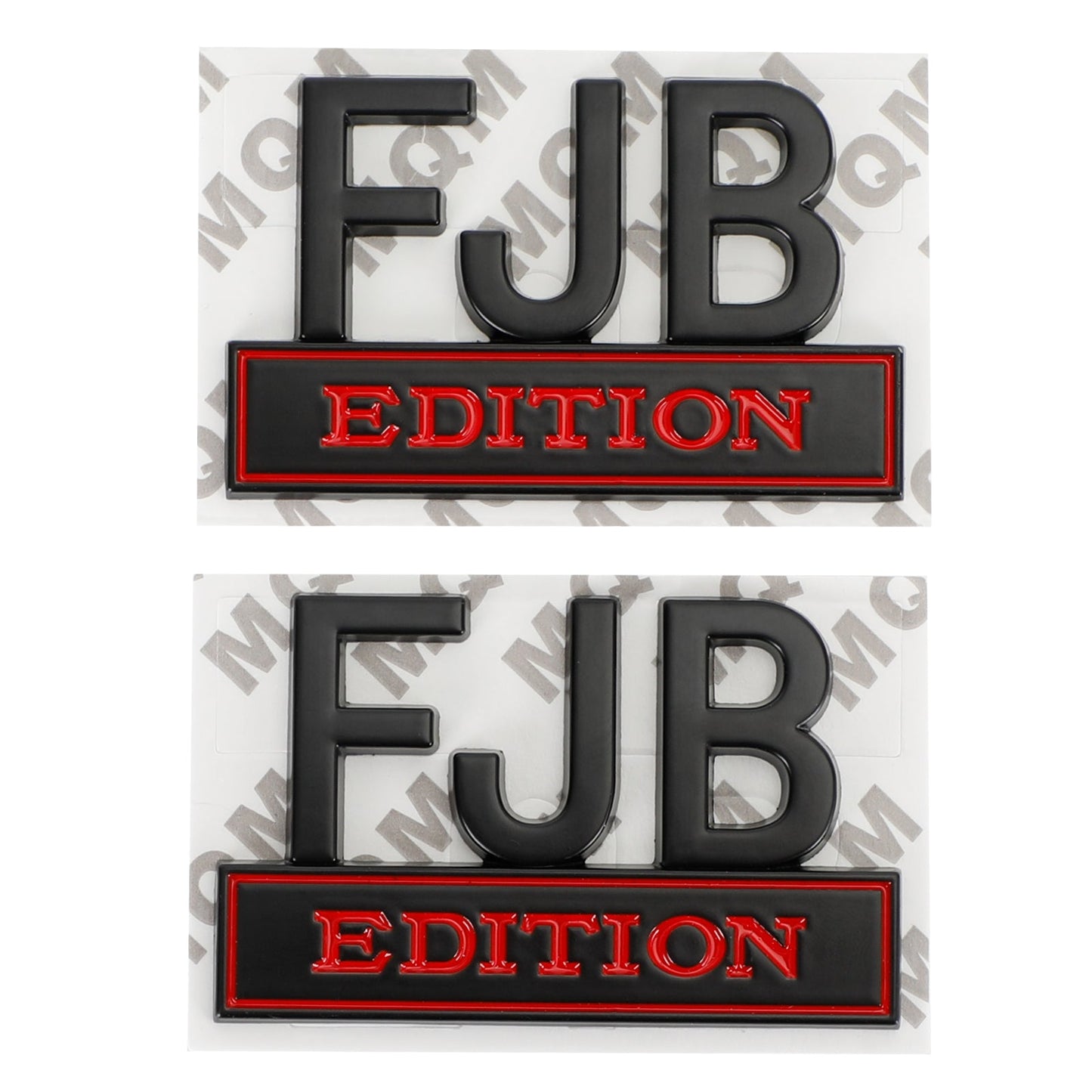2¡Á FJB EDITION 3D Distintivo dell&#39;emblema Camion Car Decal Adesivo per paraurti Nero e rosso