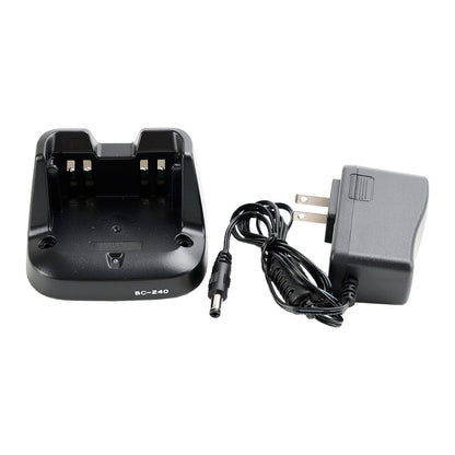 BC-240 Caricabatterie BP-298 Batteria Dock rapido per ICOM V86 U86 Radio bidirezionale Spina USA